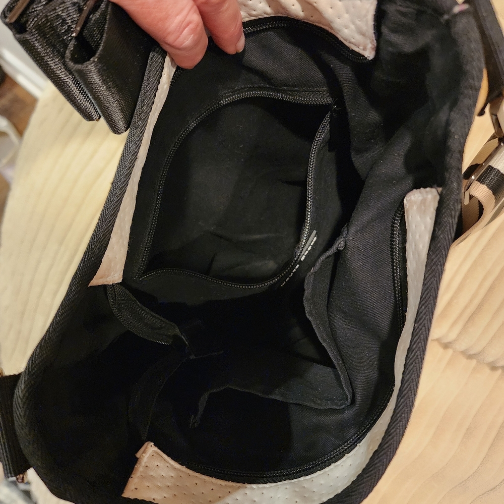 Crossbody Haute Shore Neoprene white with camel and black - Picture 4 of 5